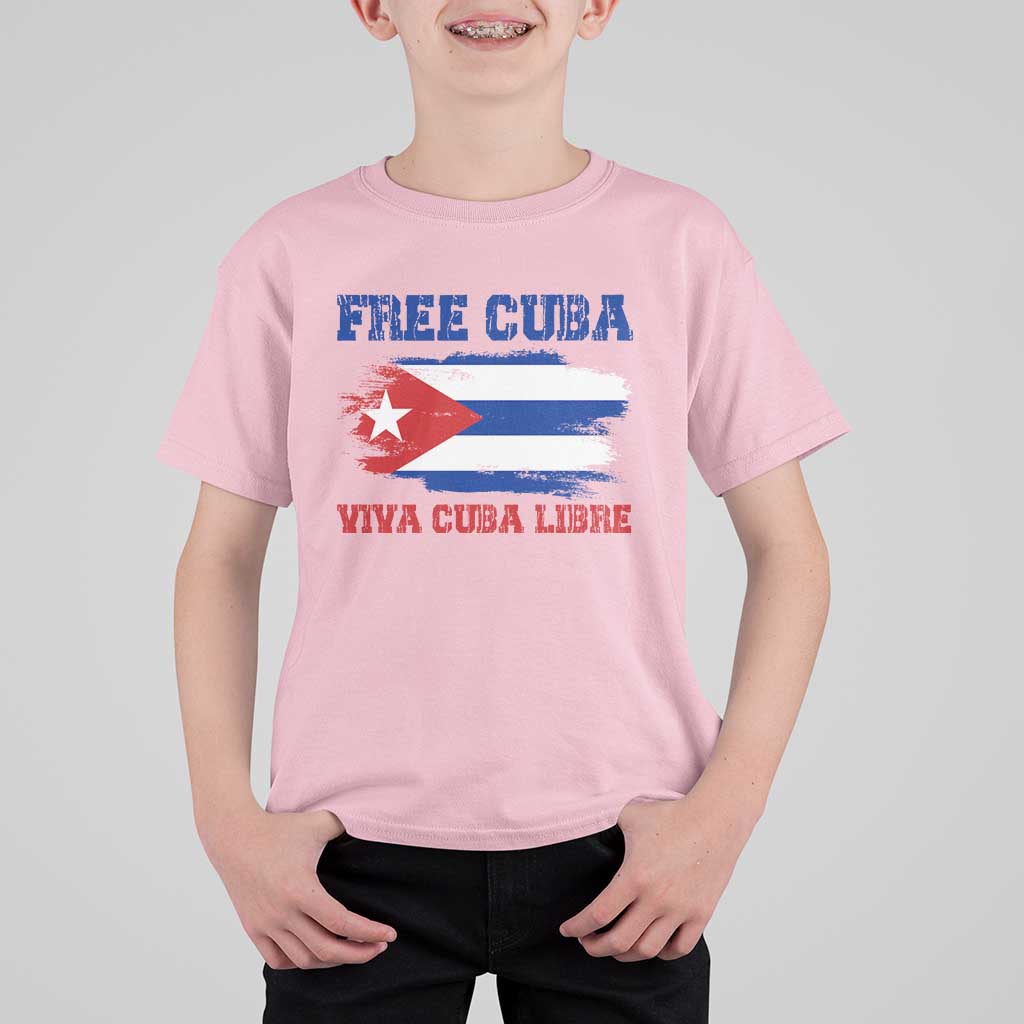 Cuban American Pride T Shirt For Kid Freedom For Cuba