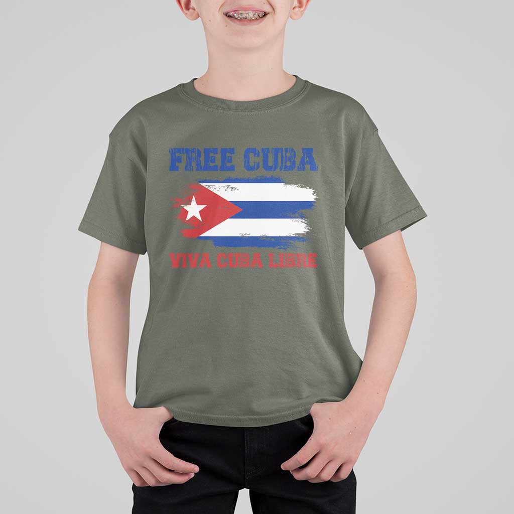 Cuban American Pride T Shirt For Kid Freedom For Cuba