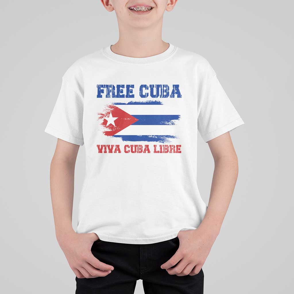 Cuban American Pride T Shirt For Kid Freedom For Cuba