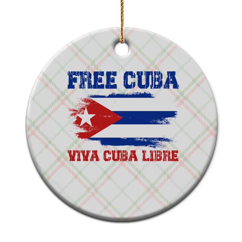 Cuban American Pride Ceramic Ornament Freedom For Cuba