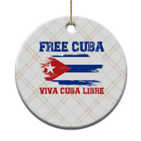 Cuban American Pride Ceramic Ornament Freedom For Cuba