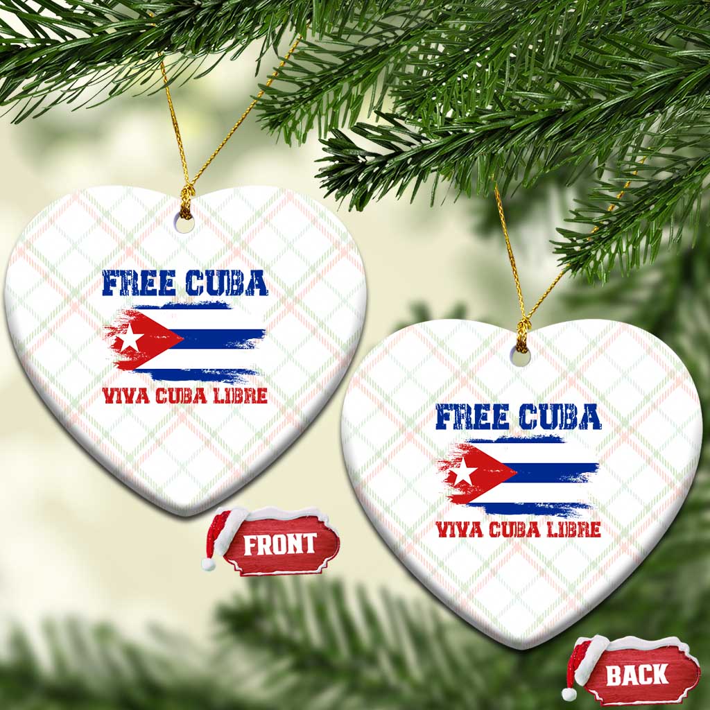 Cuban American Pride Ceramic Ornament Freedom For Cuba