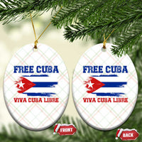 Cuban American Pride Ceramic Ornament Freedom For Cuba