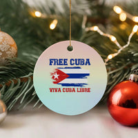 Cuban American Pride Ceramic Ornament Freedom For Cuba