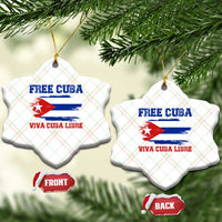Cuban American Pride Ceramic Ornament Freedom For Cuba