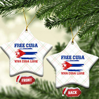 Cuban American Pride Ceramic Ornament Freedom For Cuba