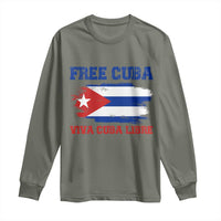 Cuban American Pride Long Sleeve Shirt Freedom For Cuba
