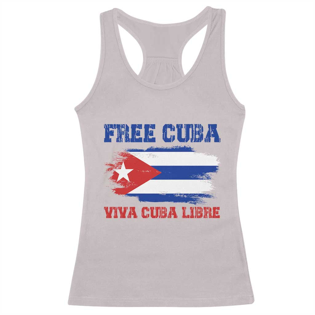 Cuban American Pride Racerback Tank Top Freedom For Cuba