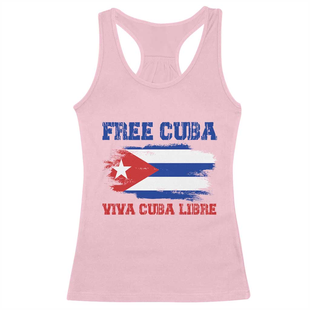 Cuban American Pride Racerback Tank Top Freedom For Cuba