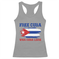 Cuban American Pride Racerback Tank Top Freedom For Cuba