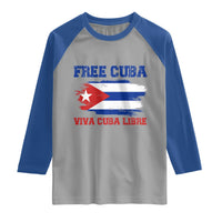 Cuban American Pride Raglan Shirt Freedom For Cuba