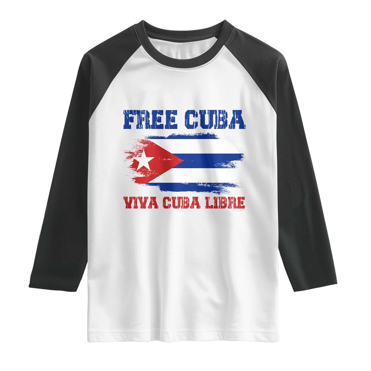 Cuban American Pride Raglan Shirt Freedom For Cuba
