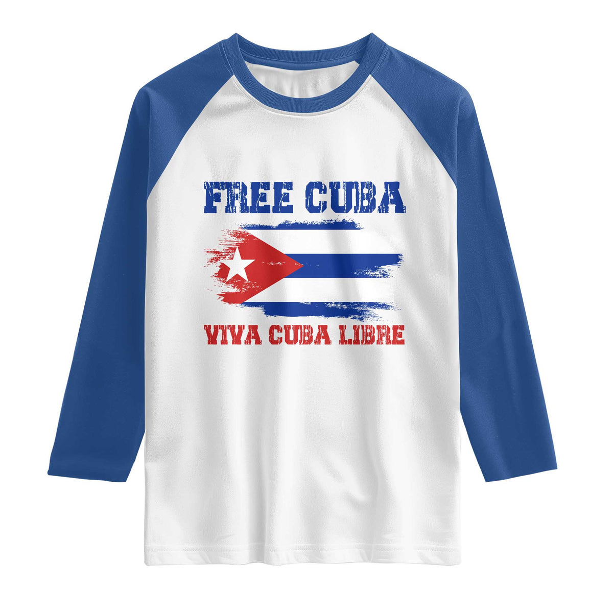 Cuban American Pride Raglan Shirt Freedom For Cuba