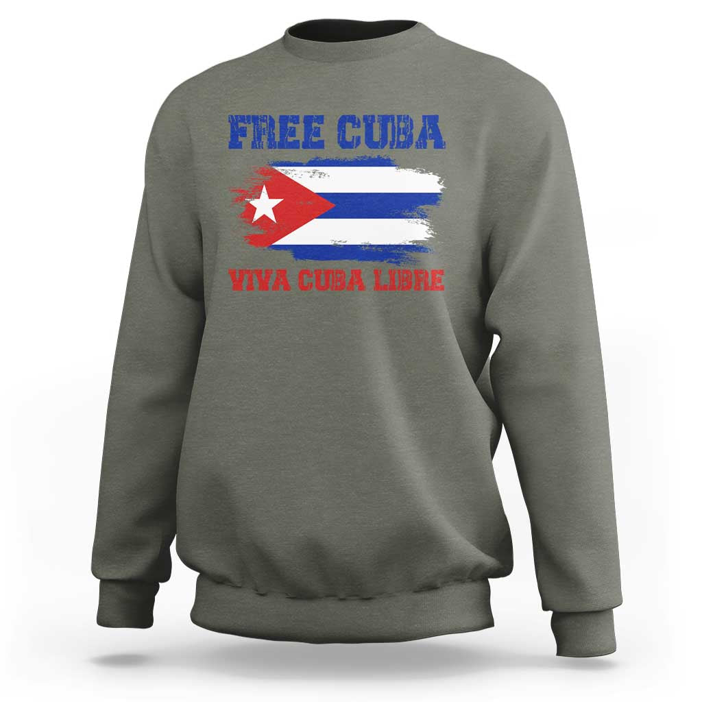 Cuban American Pride Sweatshirt Freedom For Cuba