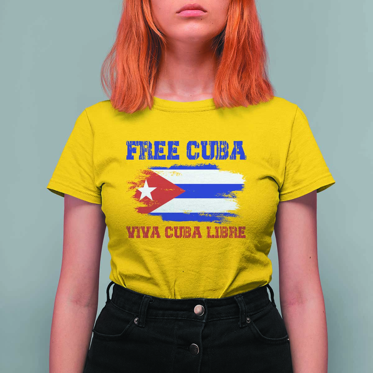 Cuban American Pride T Shirt For Women Freedom For Cuba