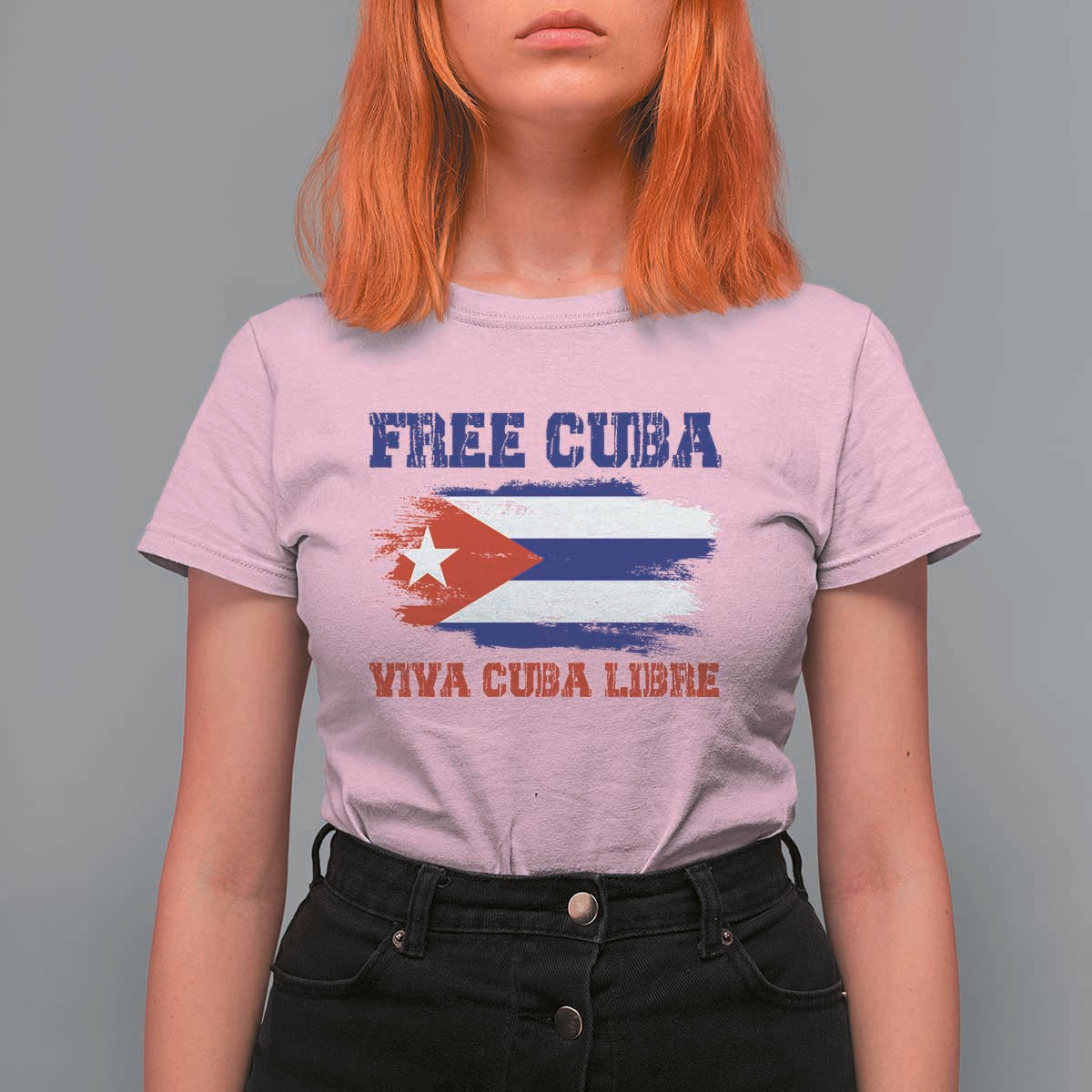 Cuban American Pride T Shirt For Women Freedom For Cuba