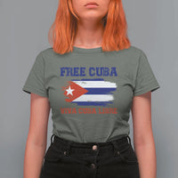 Cuban American Pride T Shirt For Women Freedom For Cuba
