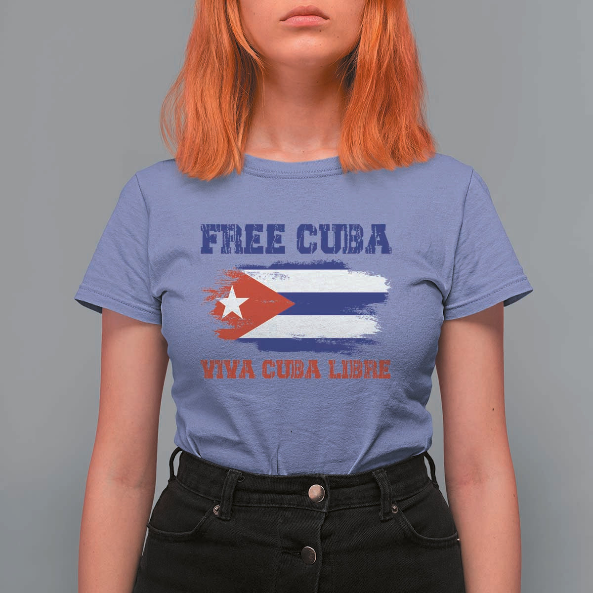 Cuban American Pride T Shirt For Women Freedom For Cuba
