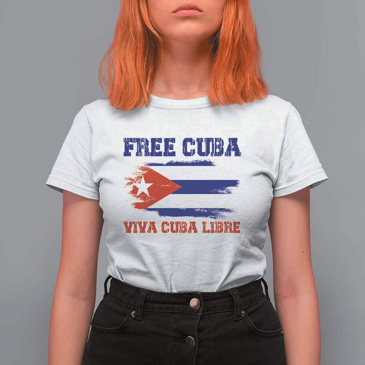 Cuban American Pride T Shirt For Women Freedom For Cuba