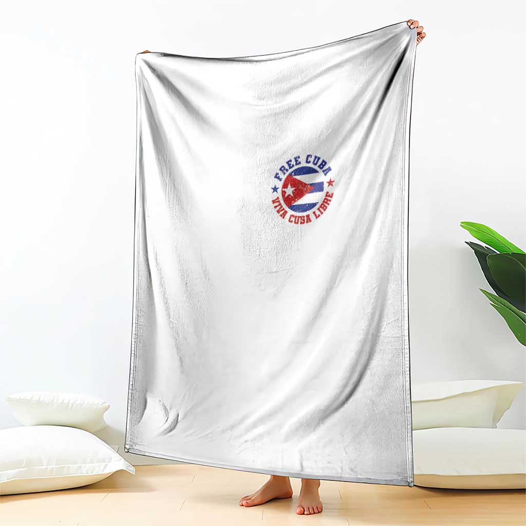 Free Cuba Viva Cuba Libre Throw Blanket SOS Cuba Energy Crisis