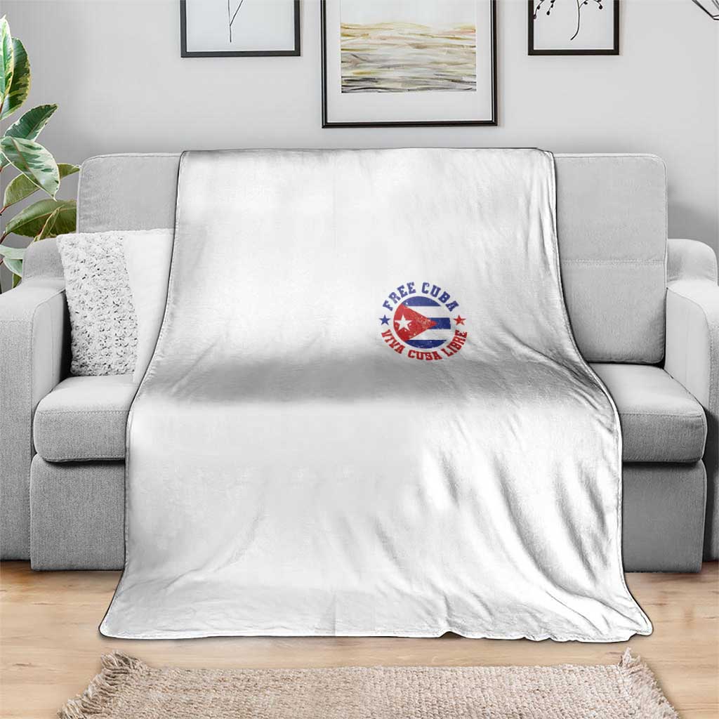 Free Cuba Viva Cuba Libre Throw Blanket SOS Cuba Energy Crisis