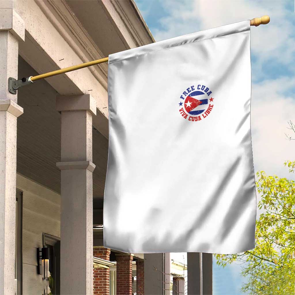 Free Cuba Viva Cuba Libre Garden Flag SOS Cuba Energy Crisis