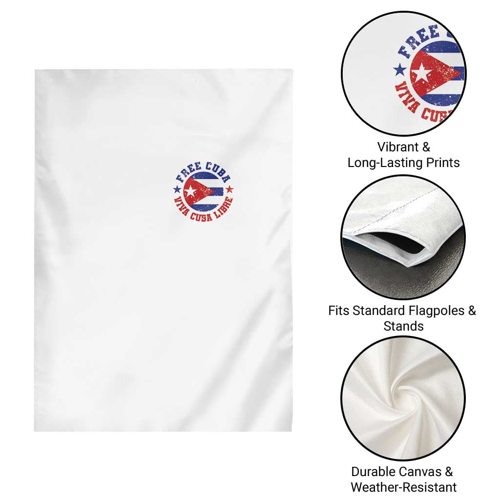 Free Cuba Viva Cuba Libre Garden Flag SOS Cuba Energy Crisis