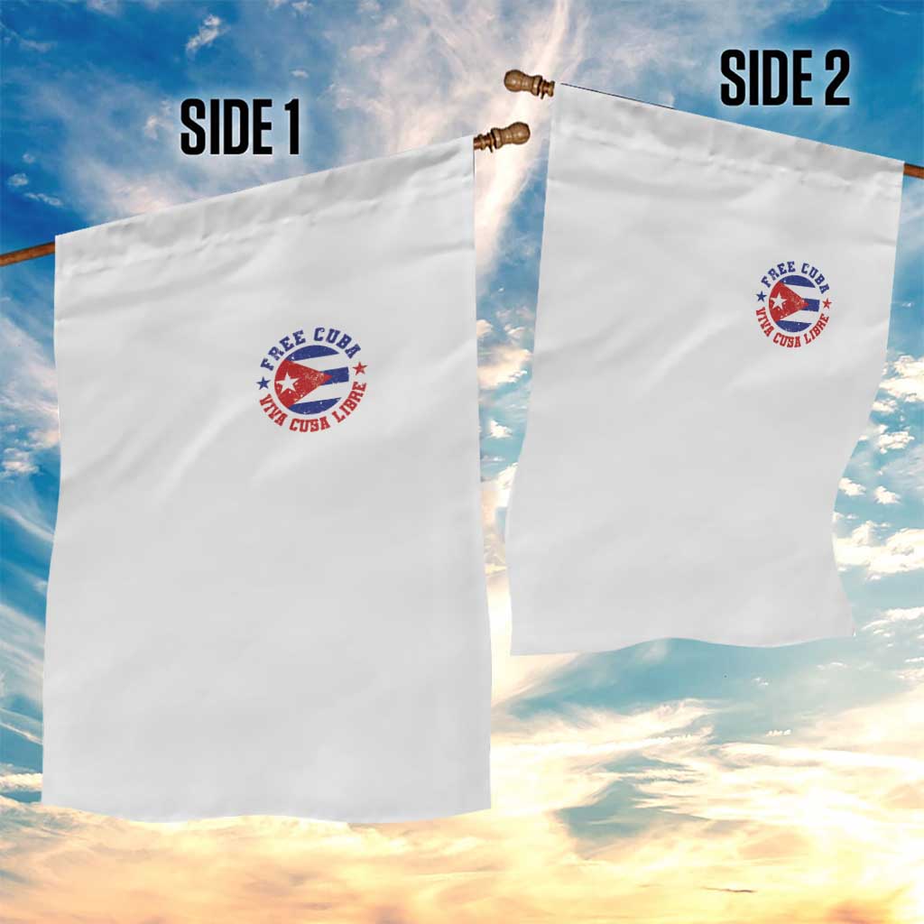 Free Cuba Viva Cuba Libre Garden Flag SOS Cuba Energy Crisis