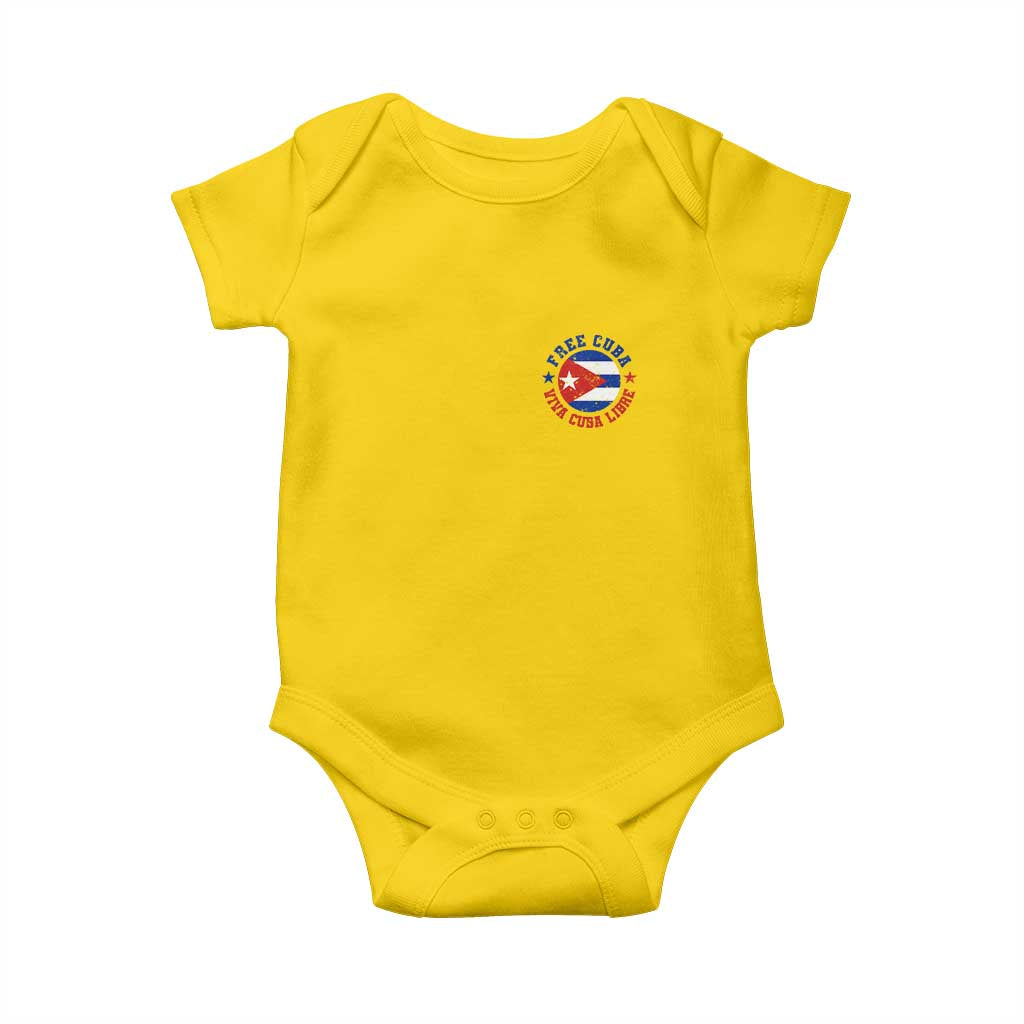 Free Cuba Viva Cuba Libre Baby Onesie SOS Cuba Energy Crisis