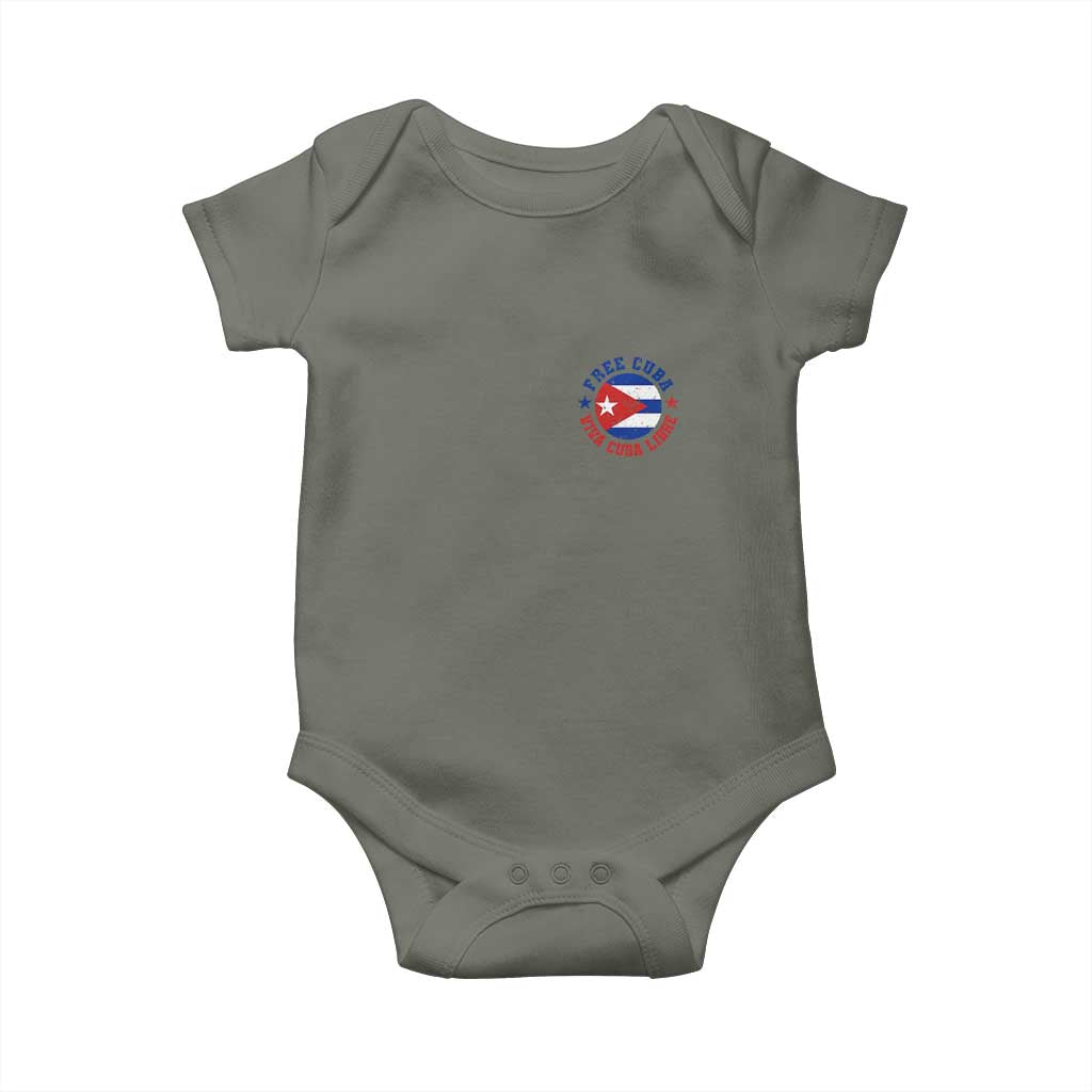 Free Cuba Viva Cuba Libre Baby Onesie SOS Cuba Energy Crisis
