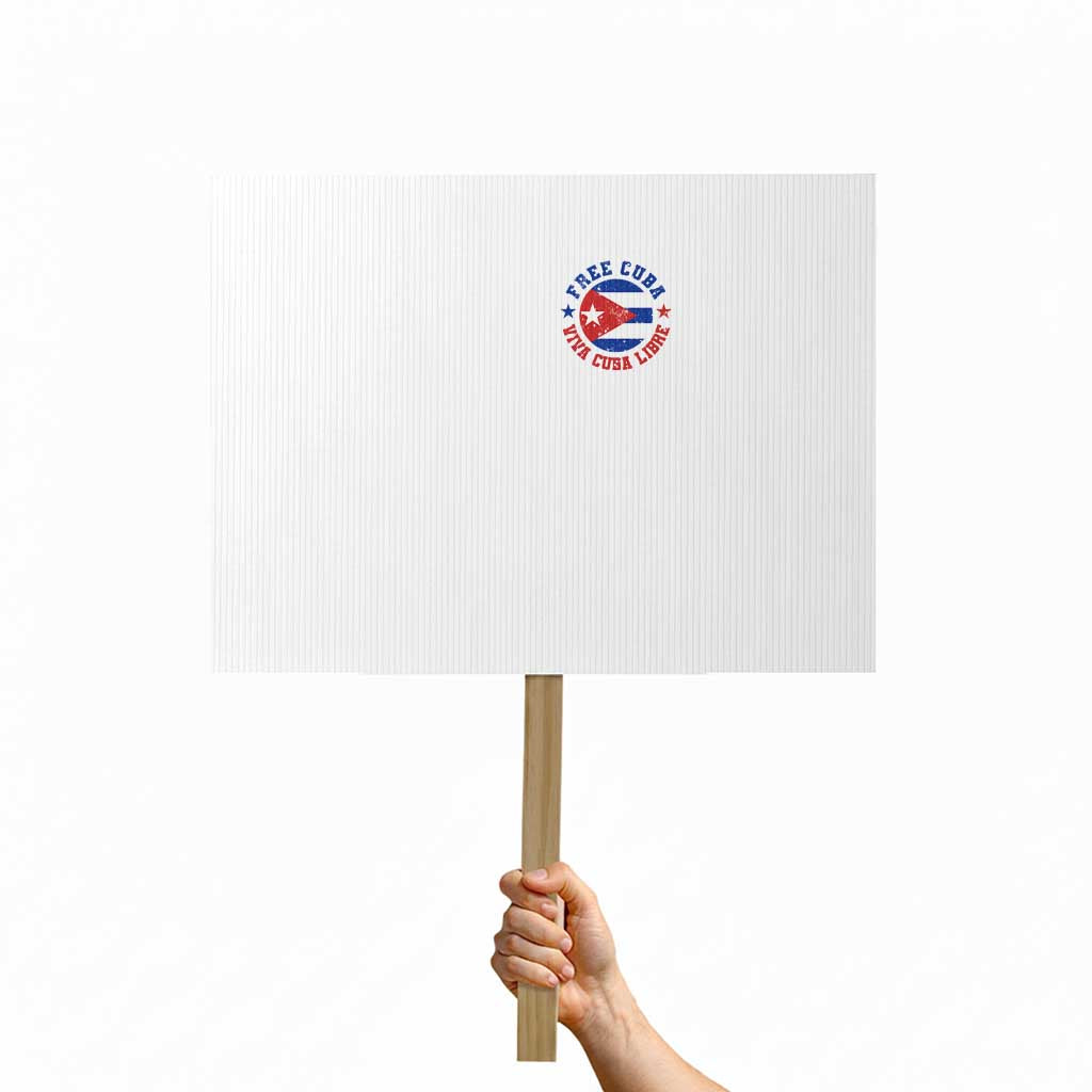 Free Cuba Viva Cuba Libre Protest Sign SOS Cuba Energy Crisis