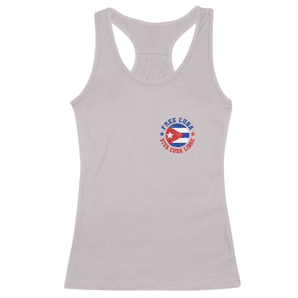 Free Cuba Viva Cuba Libre Racerback Tank Top SOS Cuba Energy Crisis