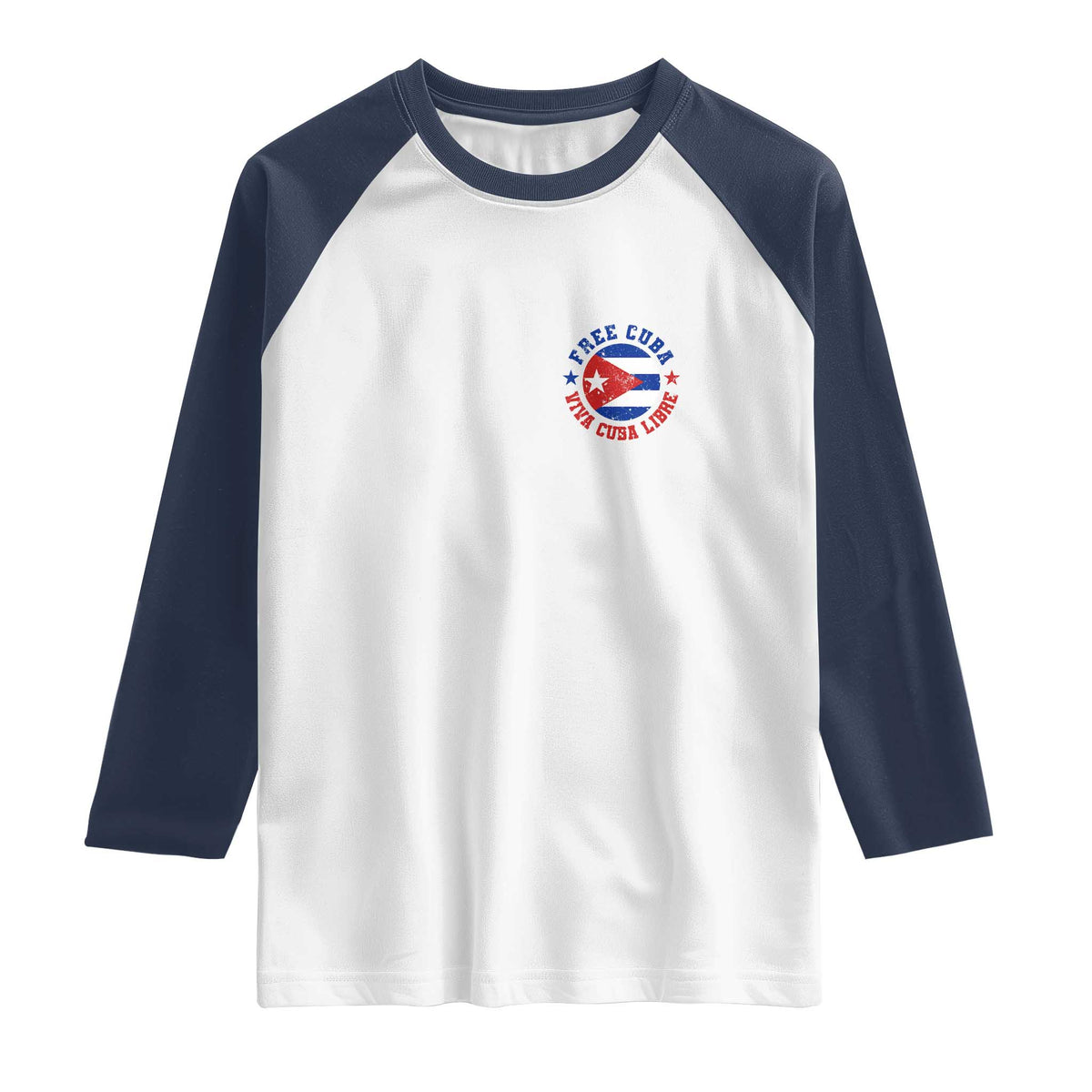 Free Cuba Viva Cuba Libre Raglan Shirt SOS Cuba Energy Crisis
