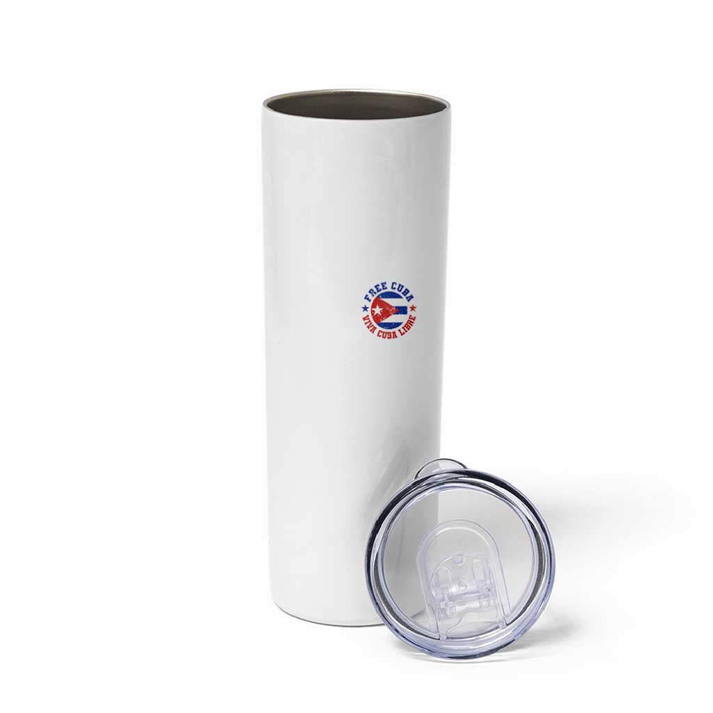 Free Cuba Viva Cuba Libre Skinny Tumbler SOS Cuba Energy Crisis