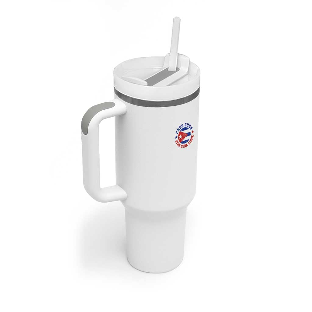 Free Cuba Viva Cuba Libre Tumbler With Handle SOS Cuba Energy Crisis