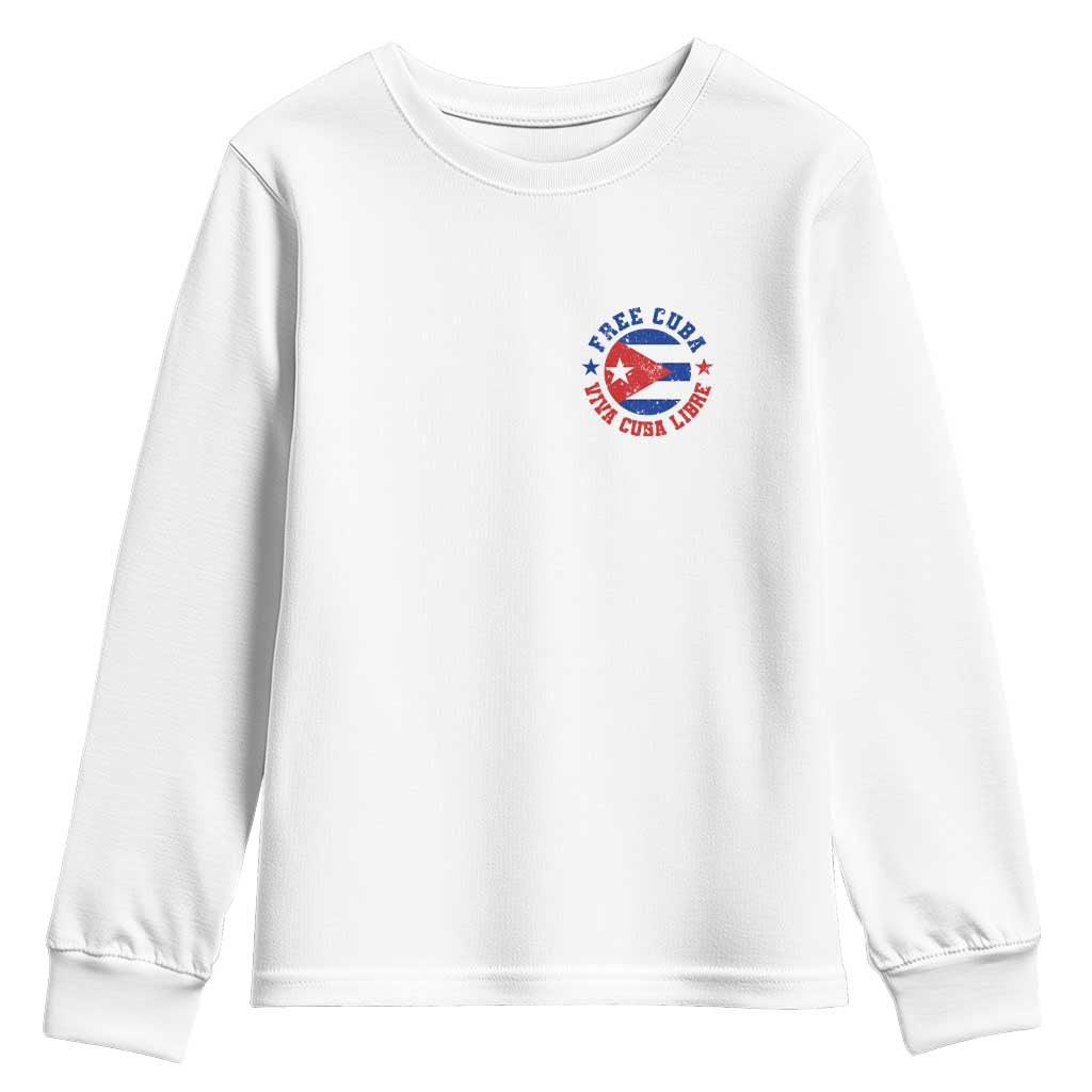 Free Cuba Viva Cuba Libre Youth Sweatshirt SOS Cuba Energy Crisis