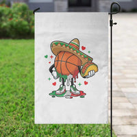 Funny Cinco De Mayo Basketball Garden Flag Mexican Fiesta Party