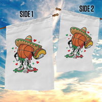 Funny Cinco De Mayo Basketball Garden Flag Mexican Fiesta Party