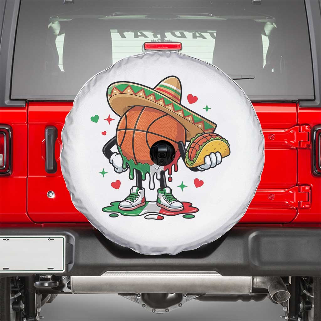 Funny Cinco De Mayo Basketball Spare Tire Cover Mexican Fiesta Party