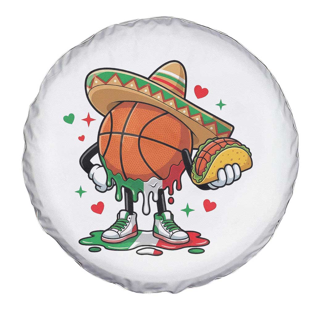 Funny Cinco De Mayo Basketball Spare Tire Cover Mexican Fiesta Party