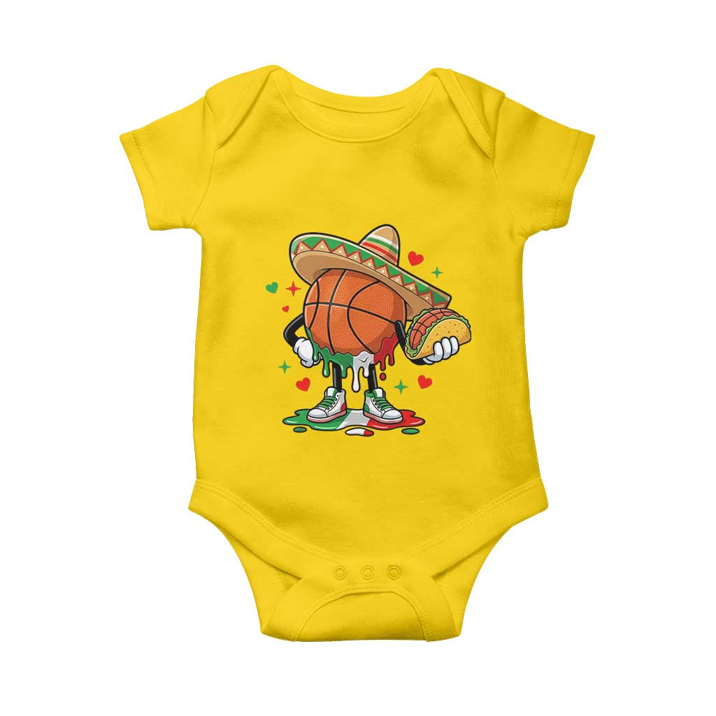 Funny Cinco De Mayo Basketball Baby Onesie Mexican Fiesta Party