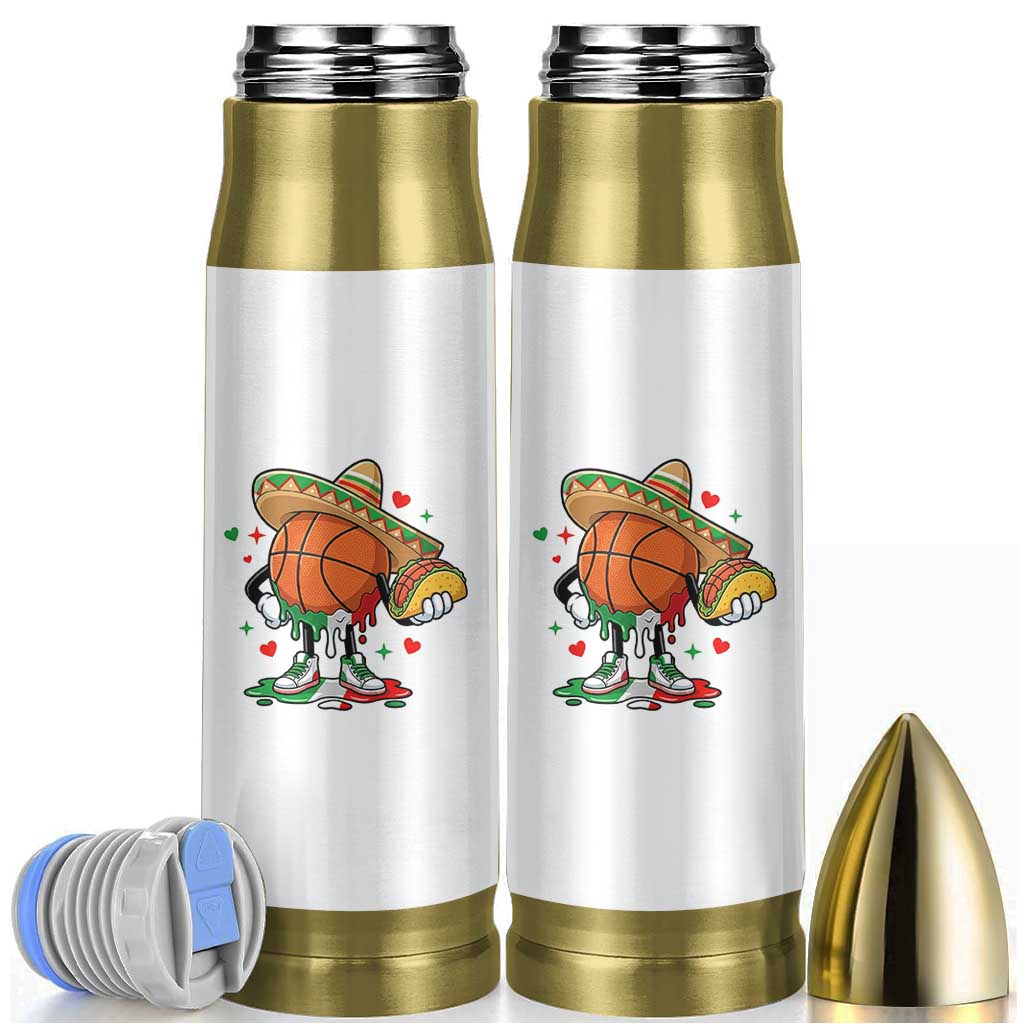 Funny Cinco De Mayo Basketball Bullet Tumbler Mexican Fiesta Party
