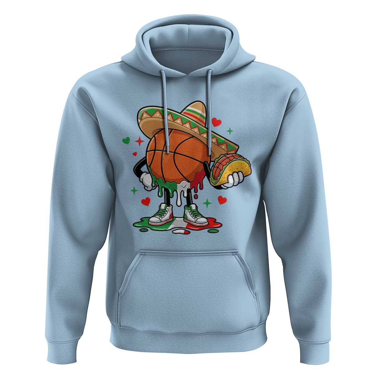 Funny Cinco De Mayo Basketball Hoodie Mexican Fiesta Party