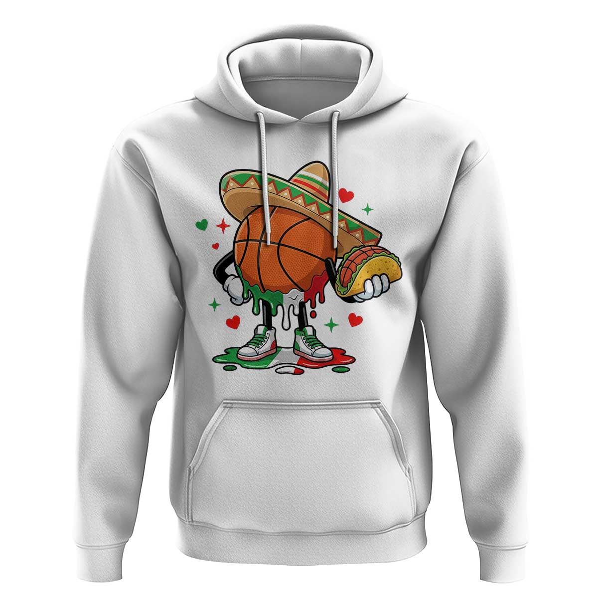 Funny Cinco De Mayo Basketball Hoodie Mexican Fiesta Party