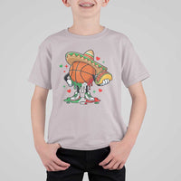 Funny Cinco De Mayo Basketball T Shirt For Kid Mexican Fiesta Party