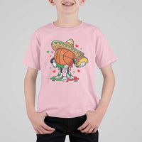 Funny Cinco De Mayo Basketball T Shirt For Kid Mexican Fiesta Party