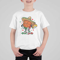 Funny Cinco De Mayo Basketball T Shirt For Kid Mexican Fiesta Party