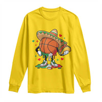 Funny Cinco De Mayo Basketball Long Sleeve Shirt Mexican Fiesta Party