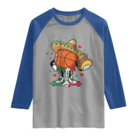 Funny Cinco De Mayo Basketball Raglan Shirt Mexican Fiesta Party