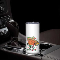 Funny Cinco De Mayo Basketball Skinny Tumbler Mexican Fiesta Party